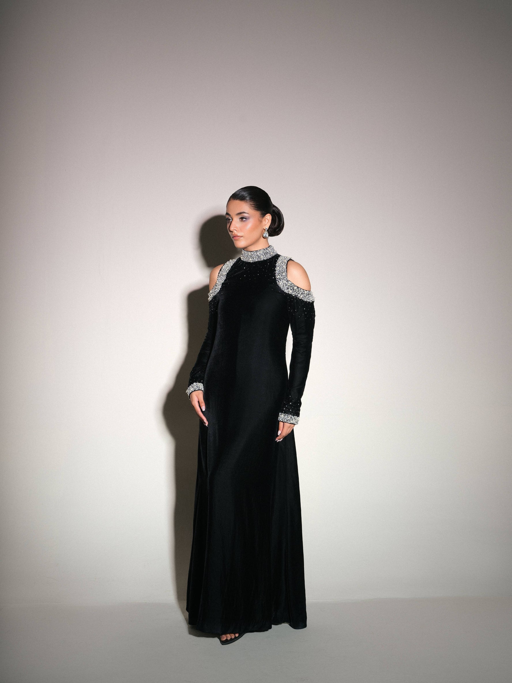 Long Embellished Gown