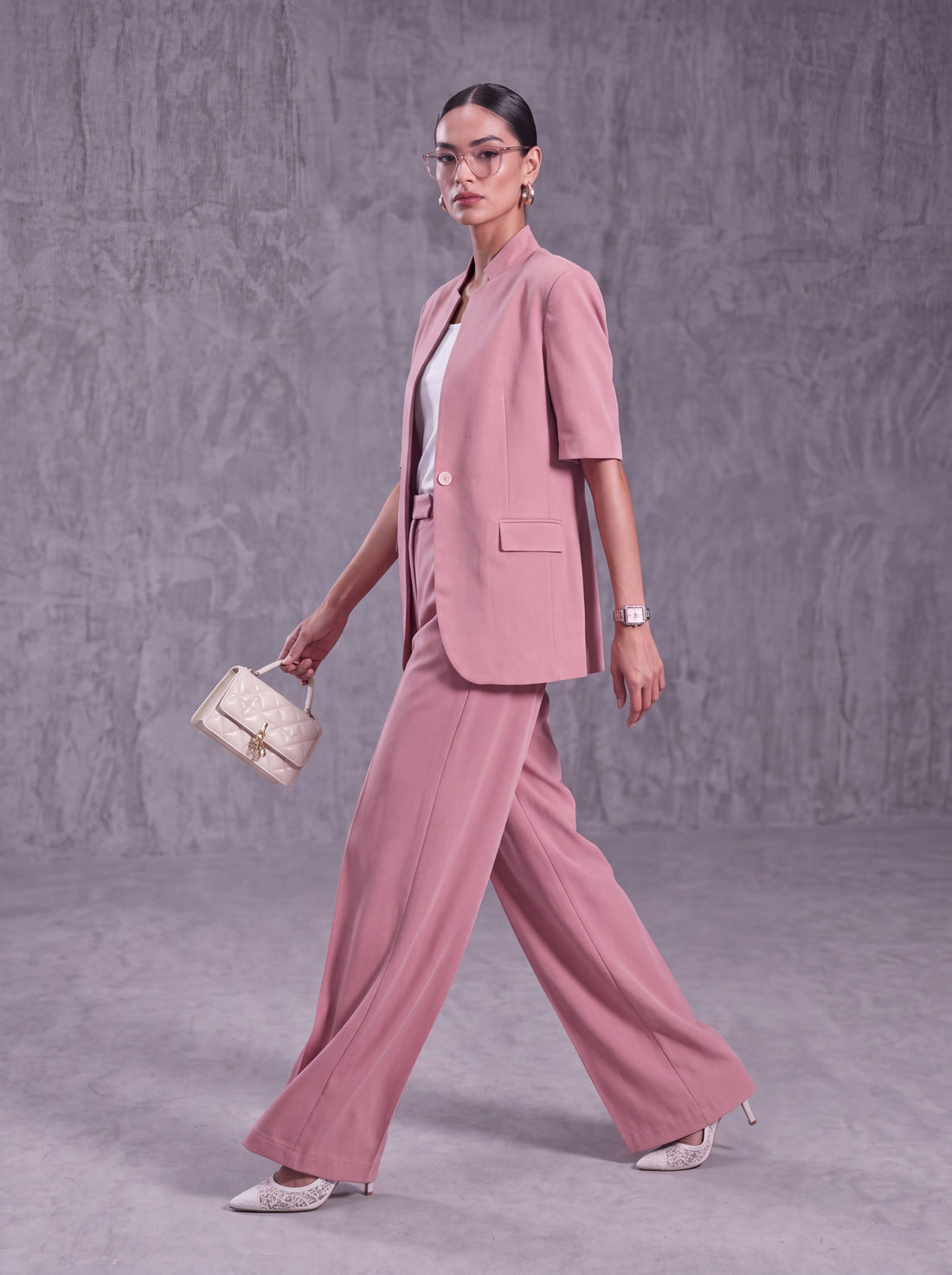 Blush Tailored Set