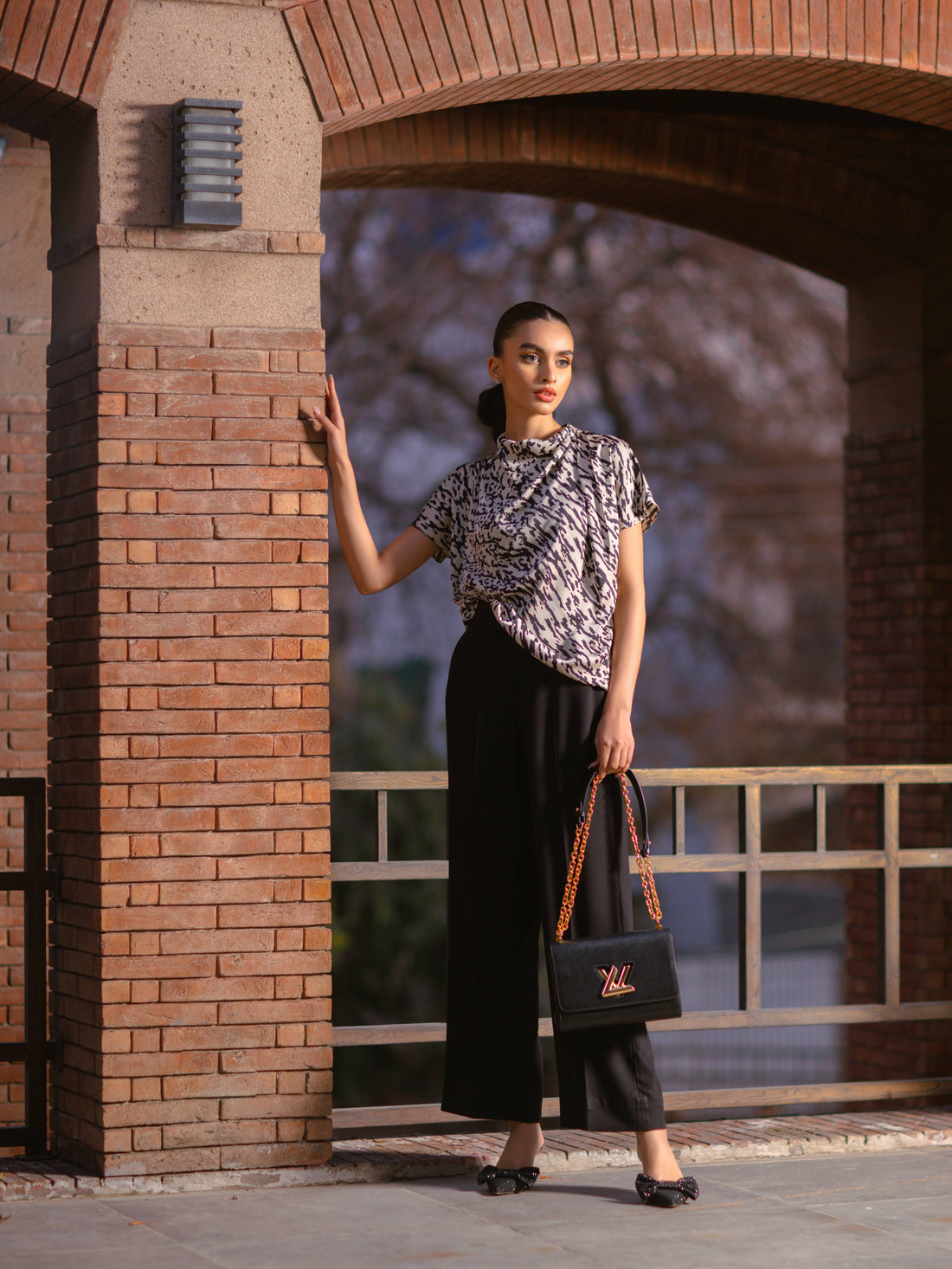 Cheetah Print Blouse