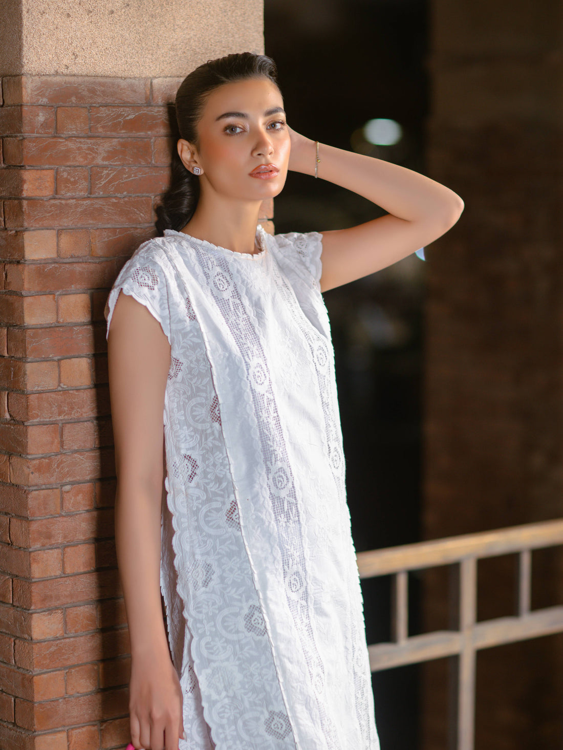 White Chikankari Shirt