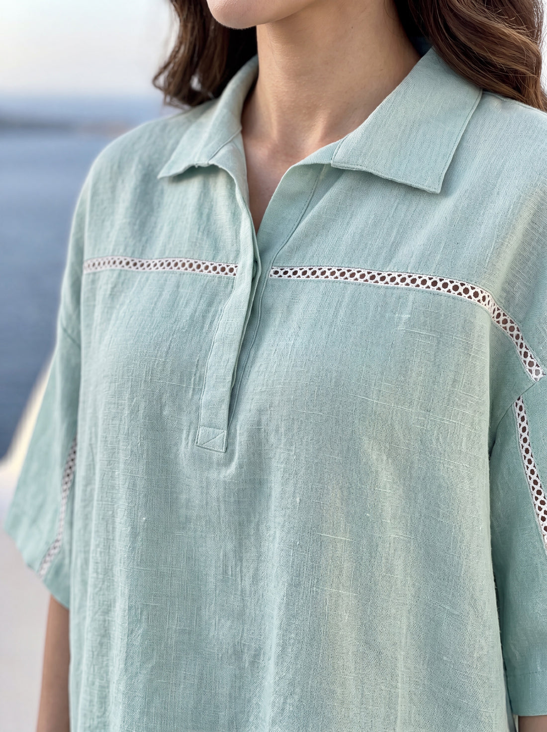 Seafoam Linen Co-ord Set