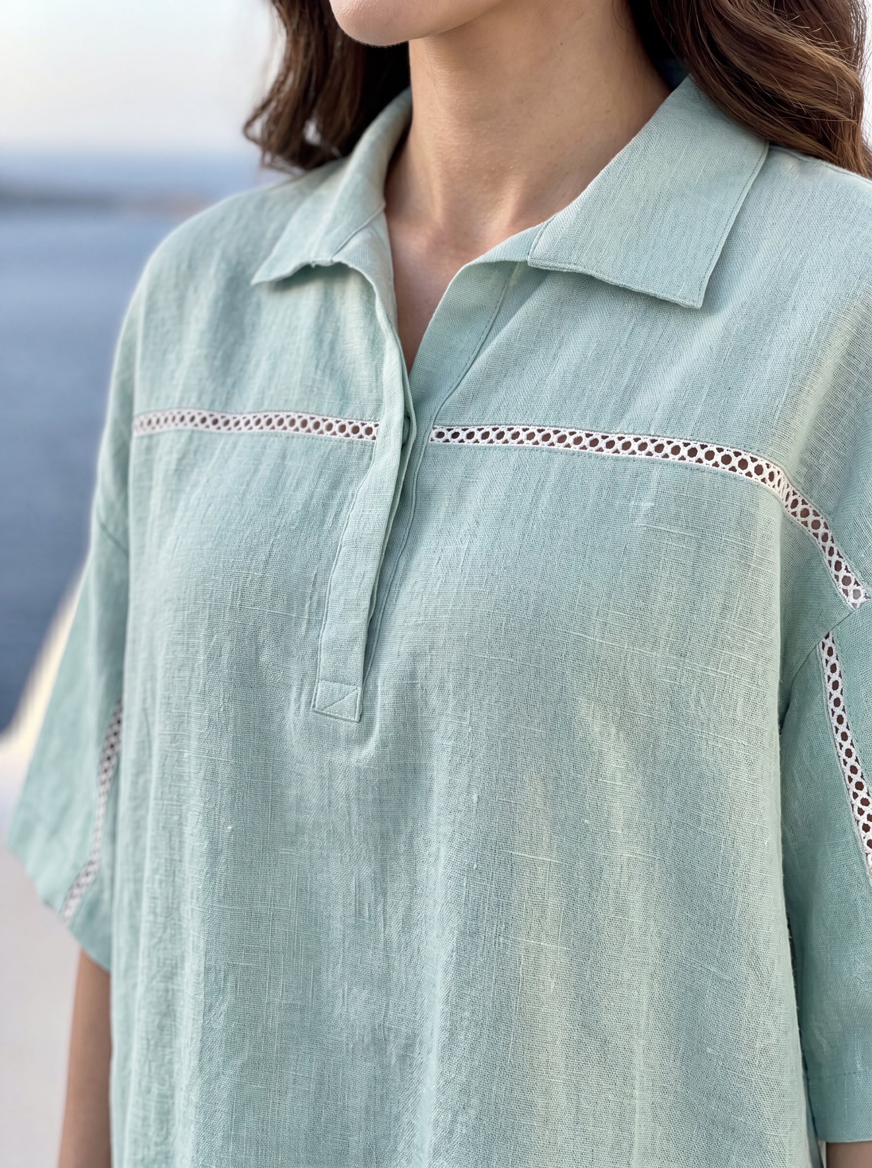 Seafoam Linen Co-ord Set