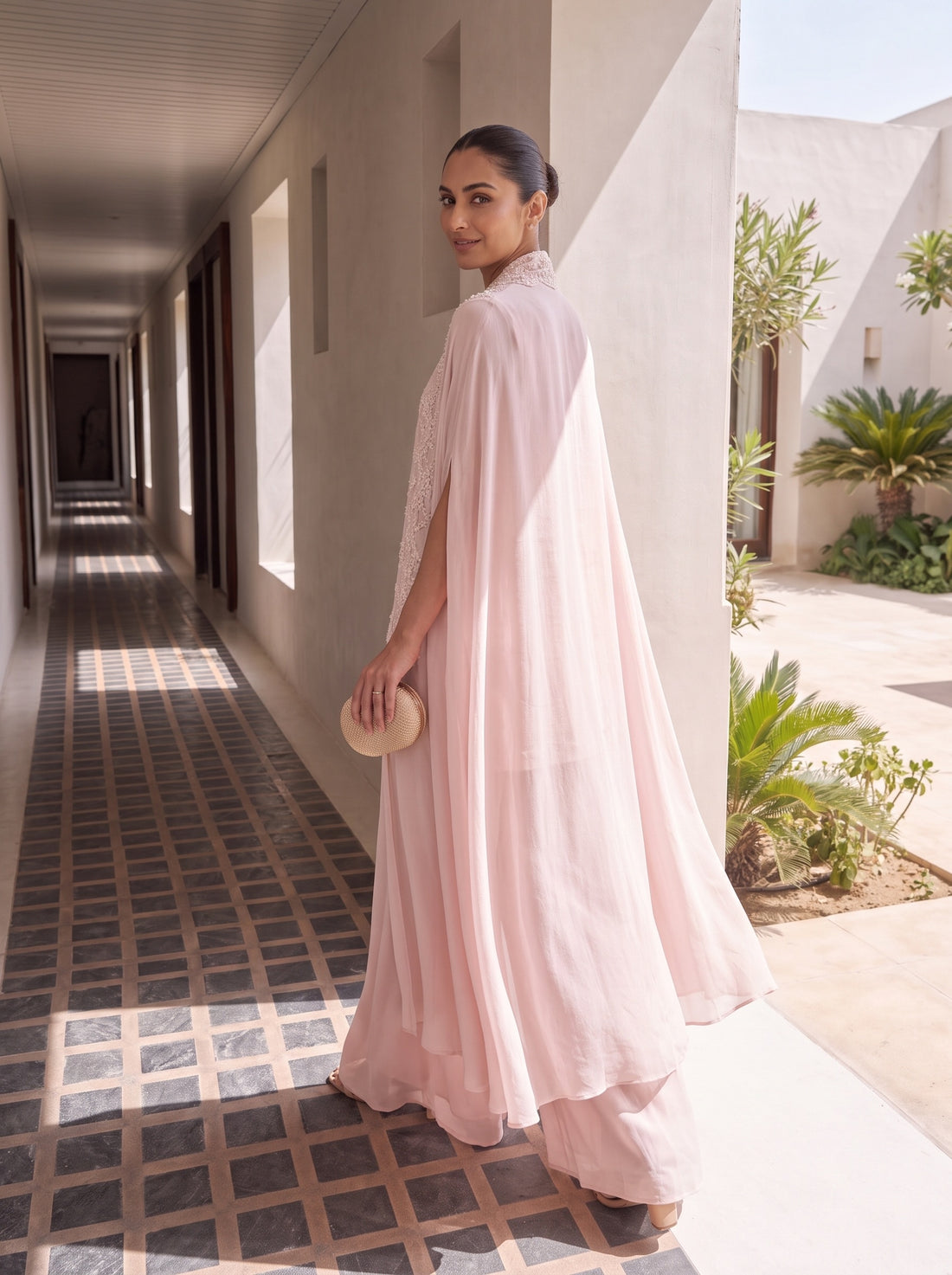Pearl grace cape Set