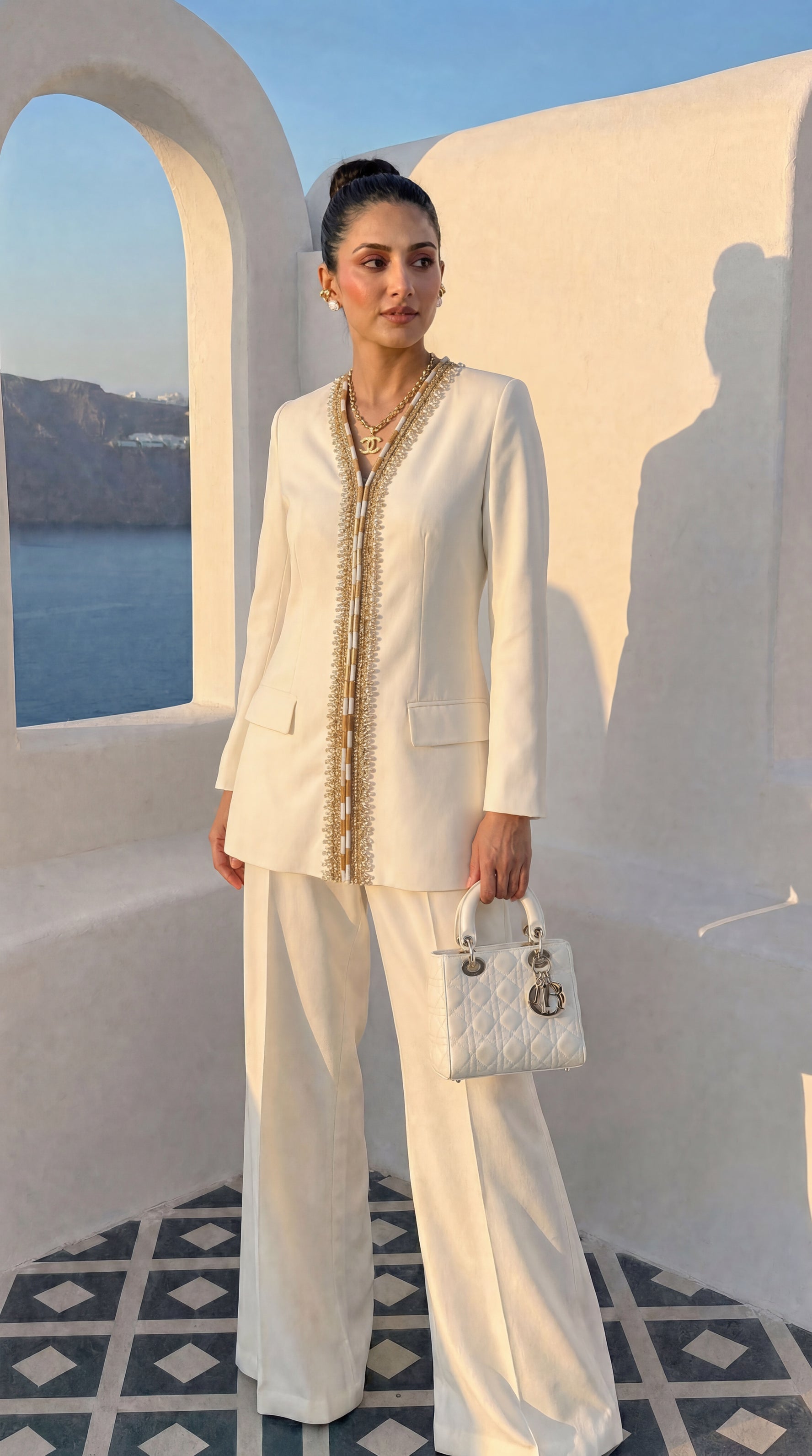 Ivory Majestic Tunic Set