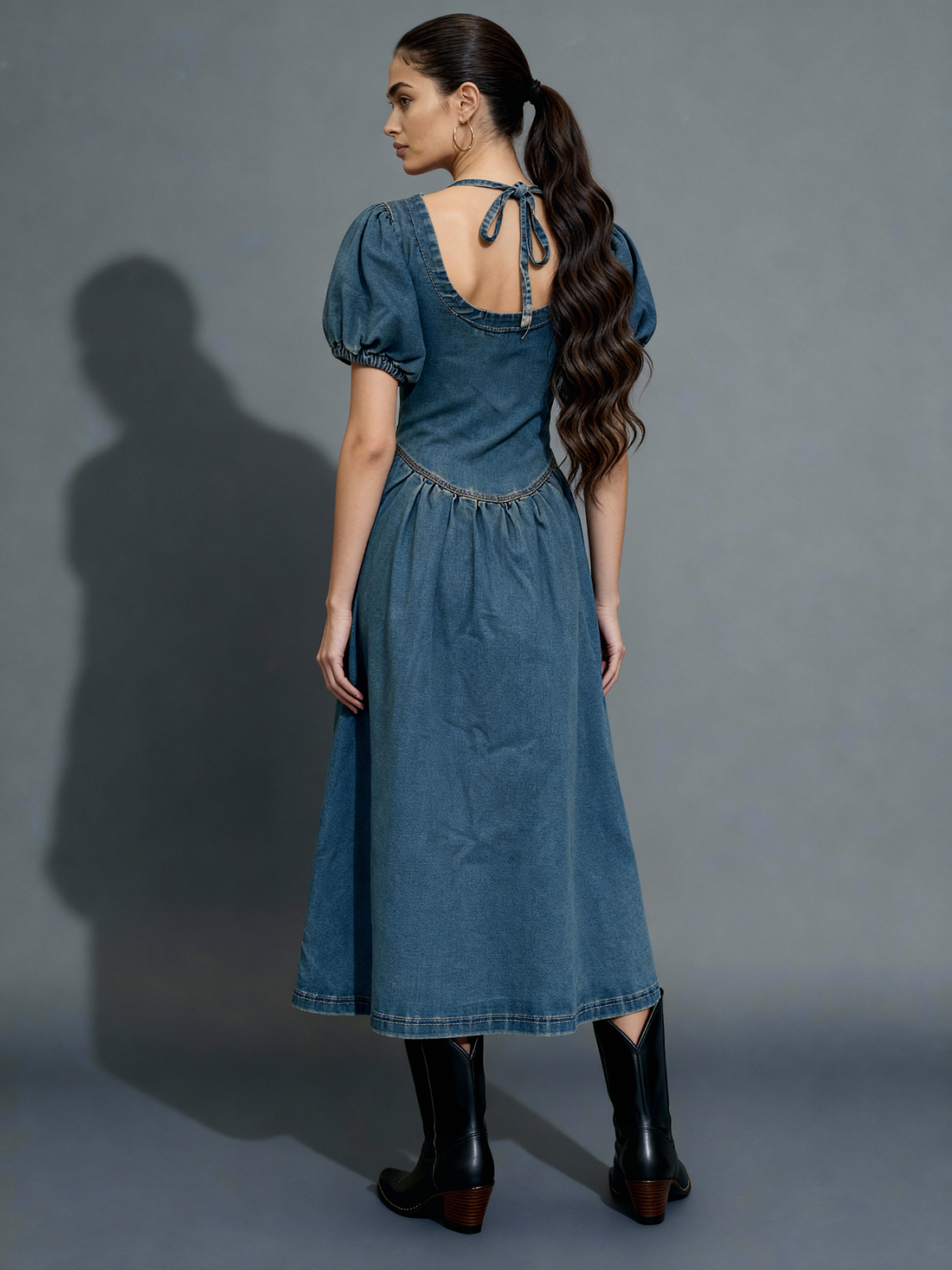 Denim Maxi Dress