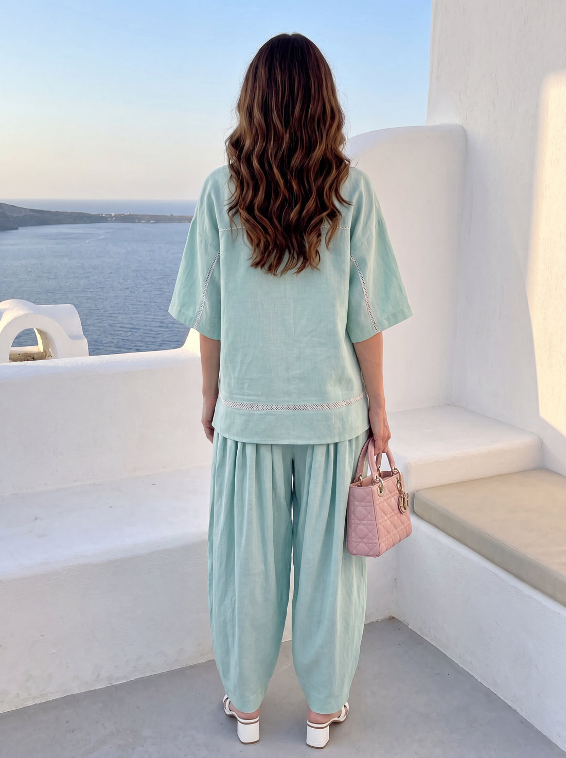 Seafoam Linen Co-ord Set