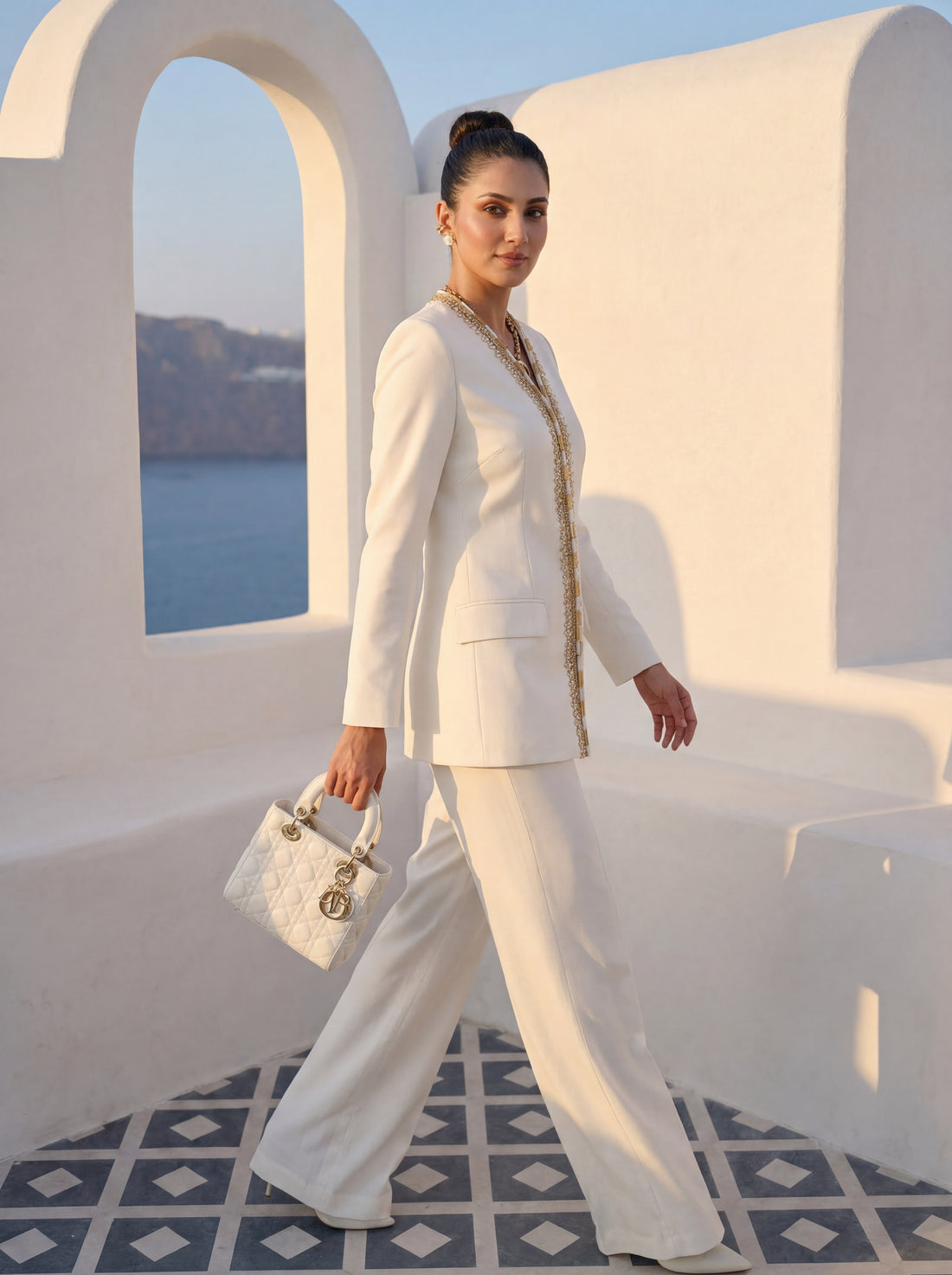 Ivory Majestic Tunic Set