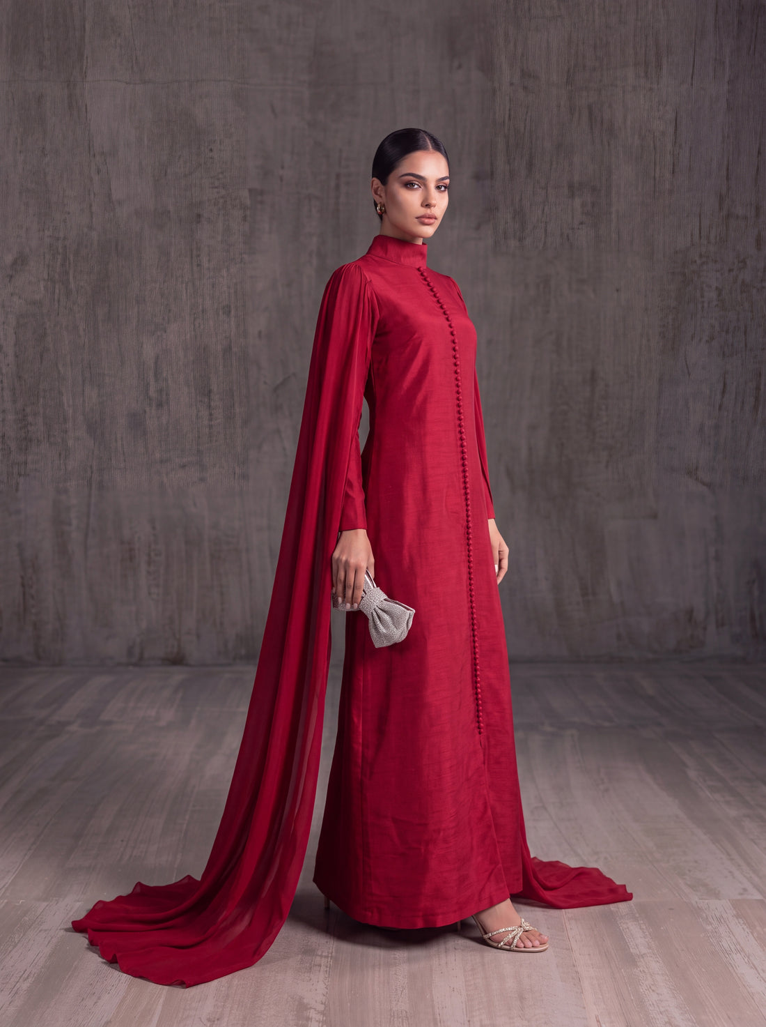 The Crimson Elegance Gown