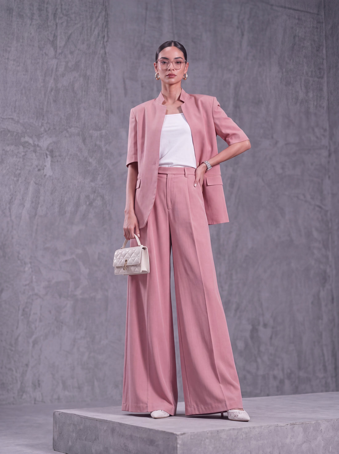Blush Tailored Set