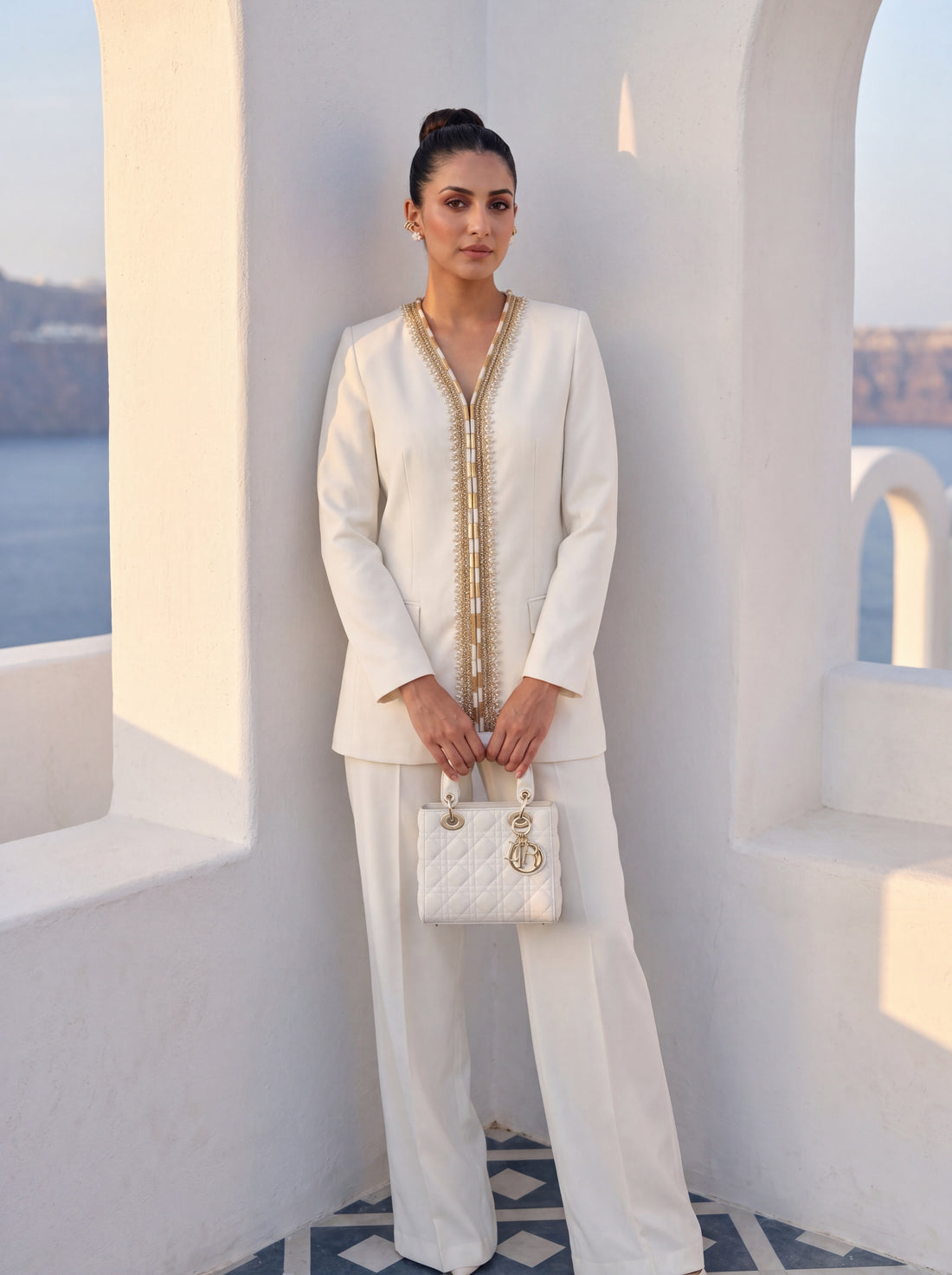 Ivory Majestic Tunic Set