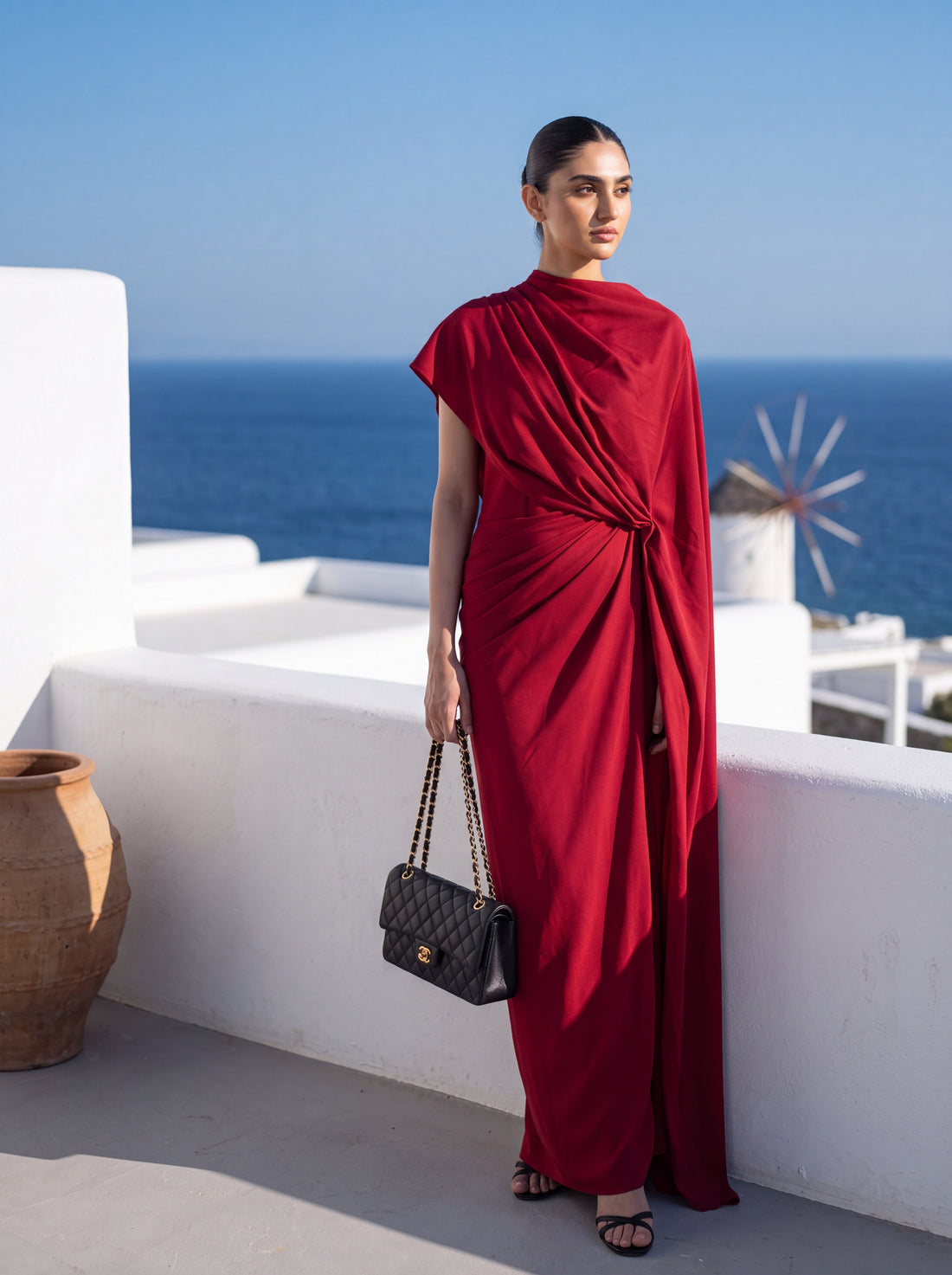 Luna Draped Saree Gown