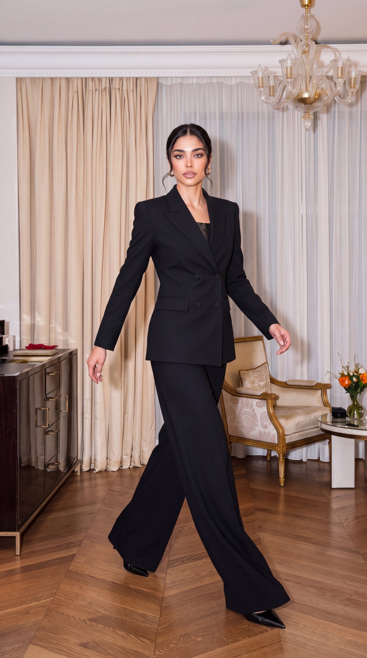 The Noir Power Suit