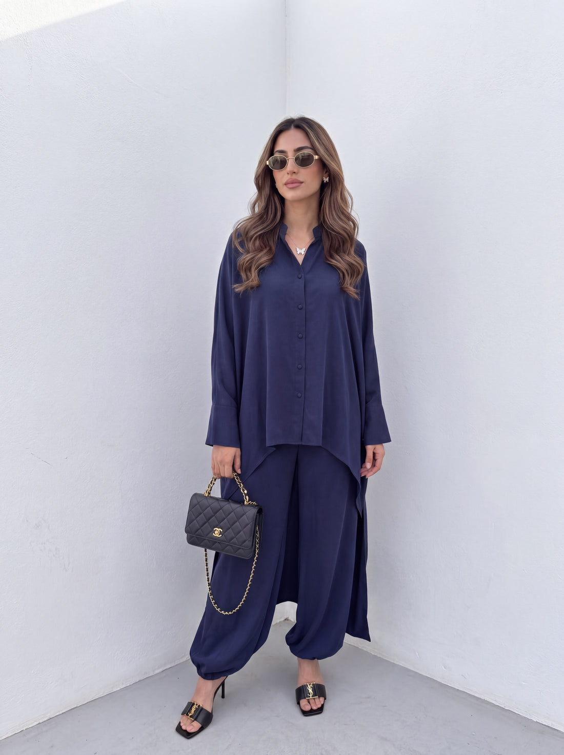 Navy Blue 2-Piece Co-ord Set