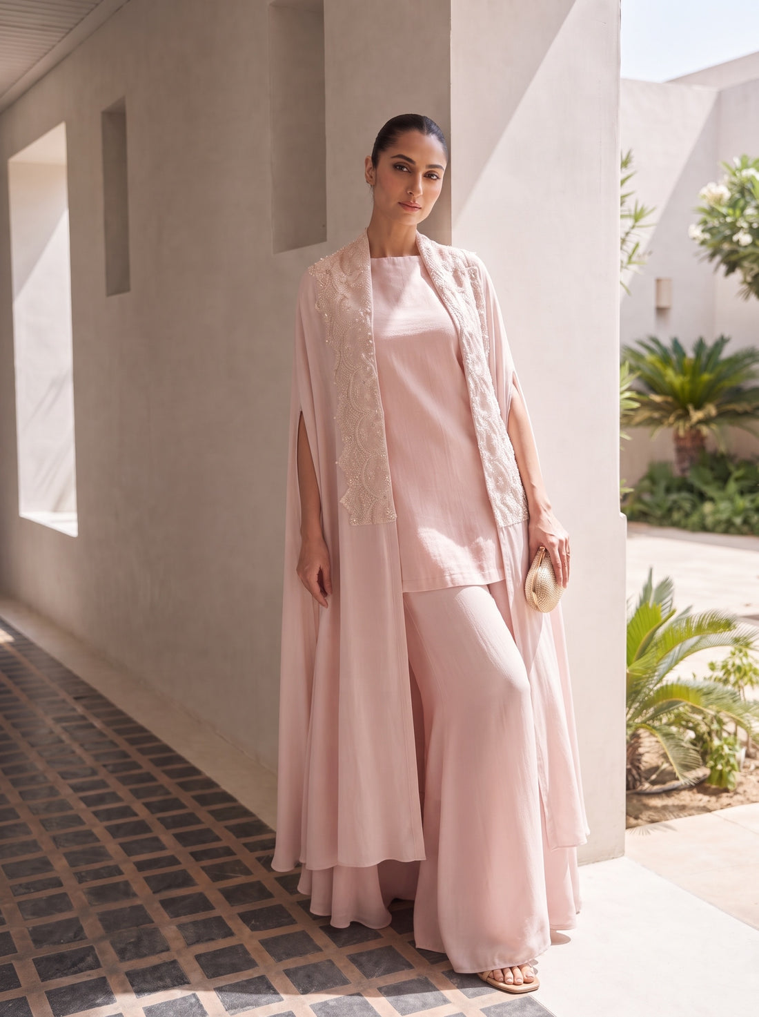 Pearl grace cape Set