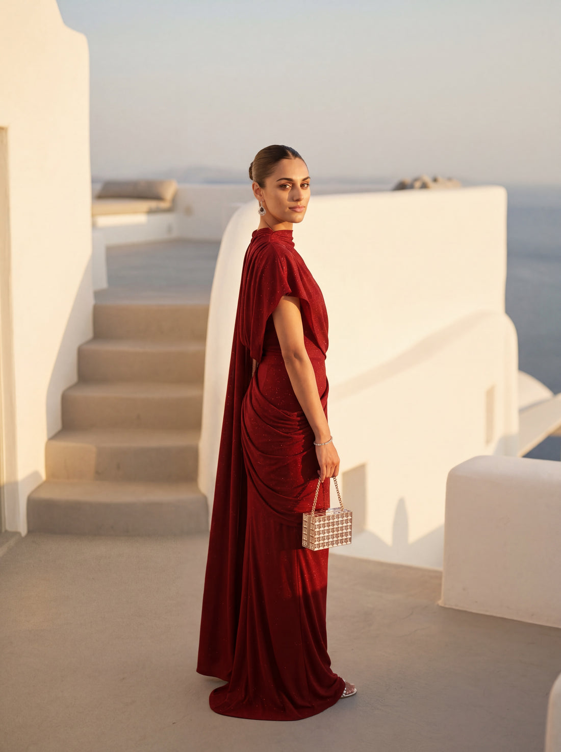 Luna Draped Saree Gown