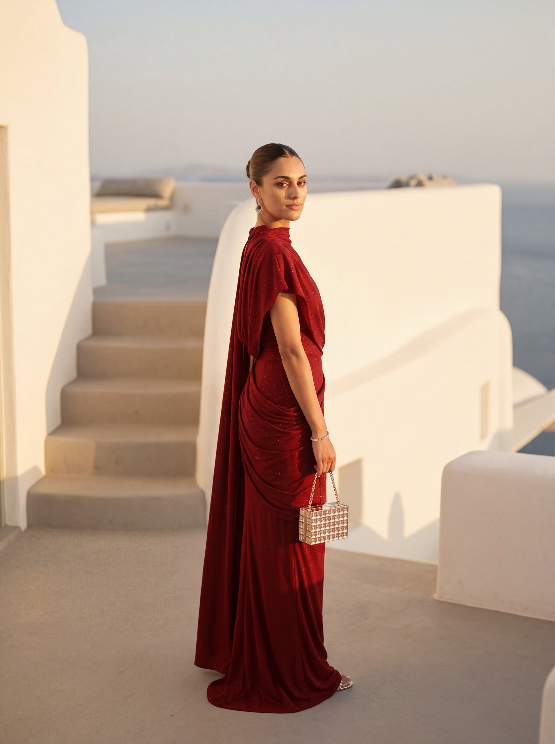Luna Draped Saree Gown