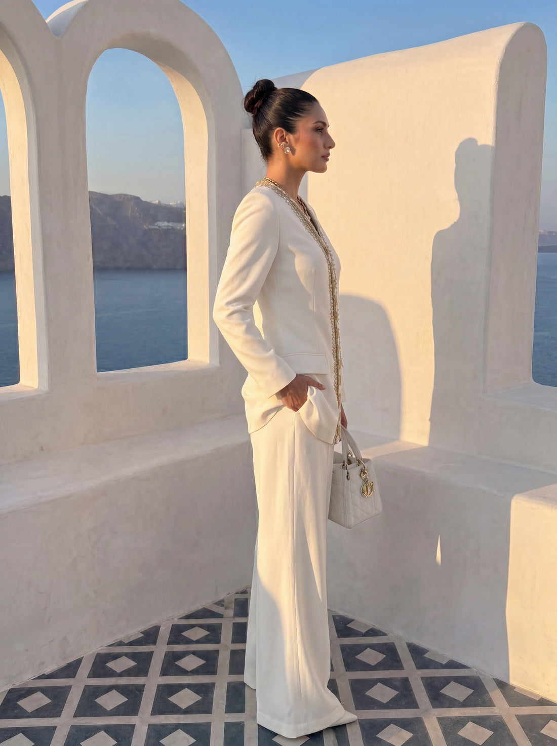Ivory Majestic Tunic Set