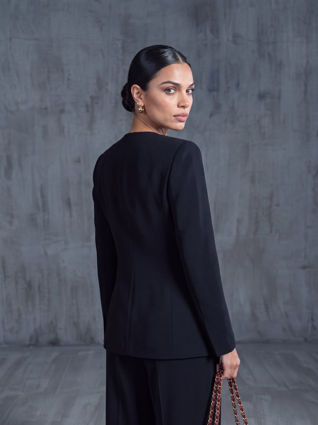 Black power suit