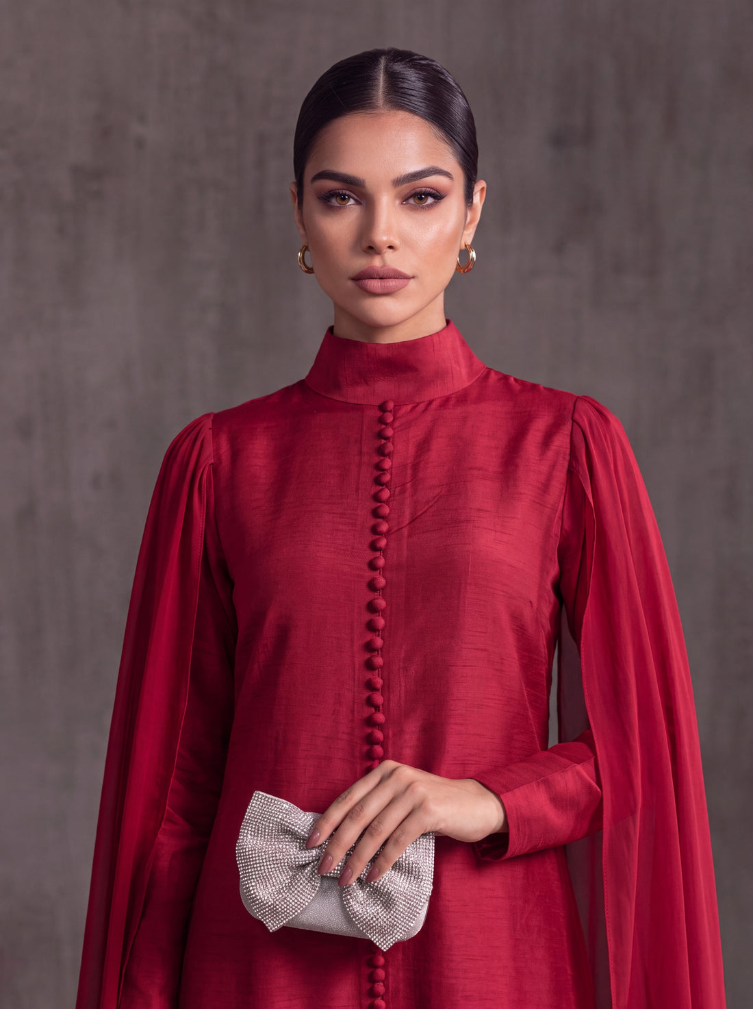 The Crimson Elegance Gown