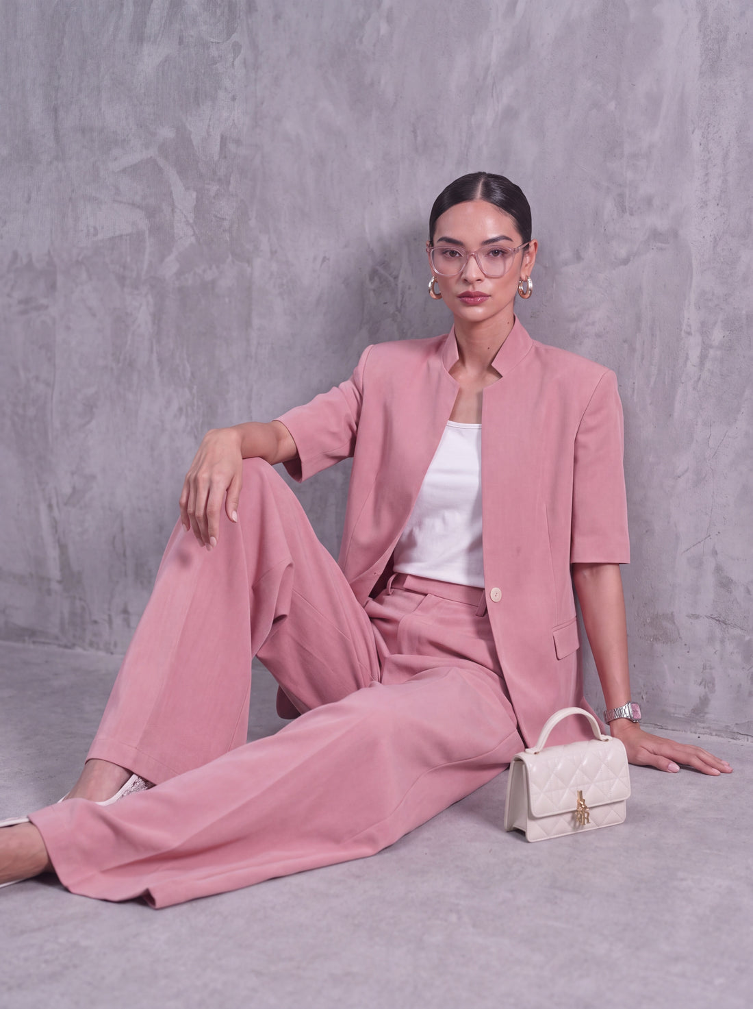 Blush Tailored Set