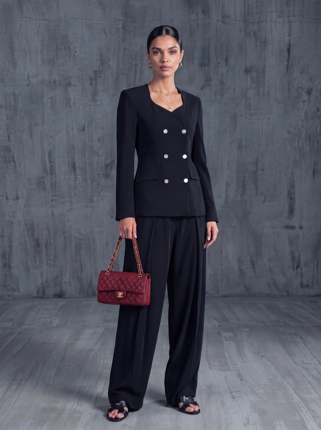 Black power suit