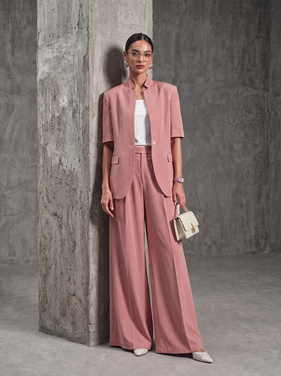 Blush Tailored Set