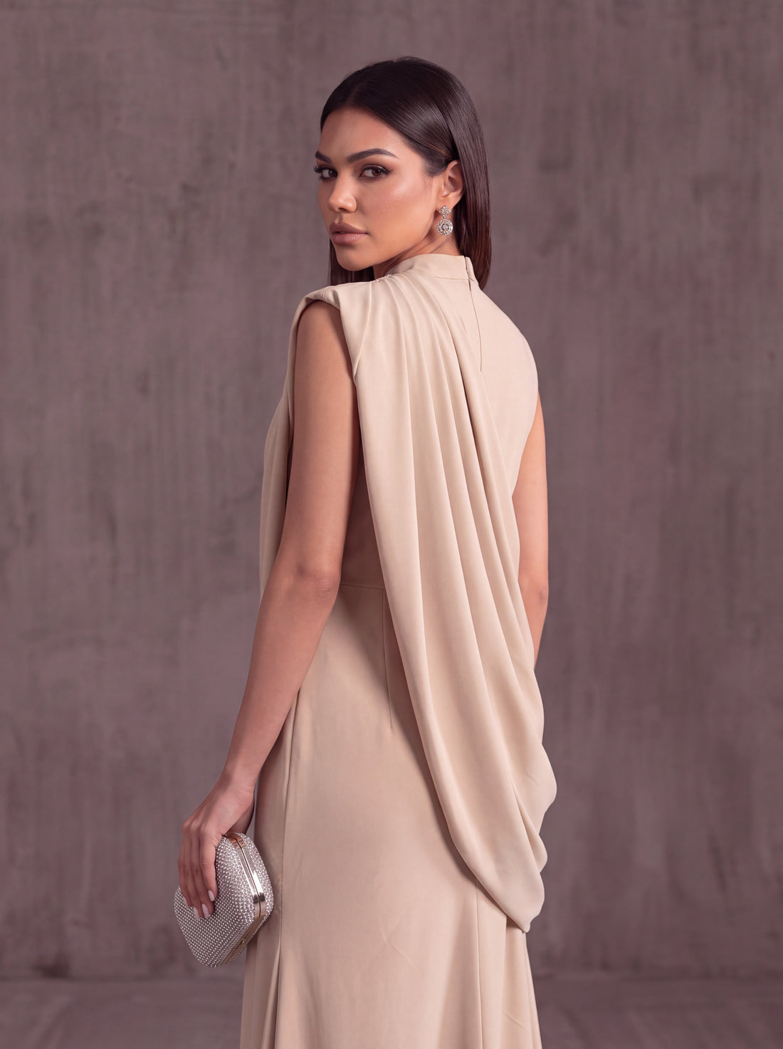 The Aurelle Draped Gown