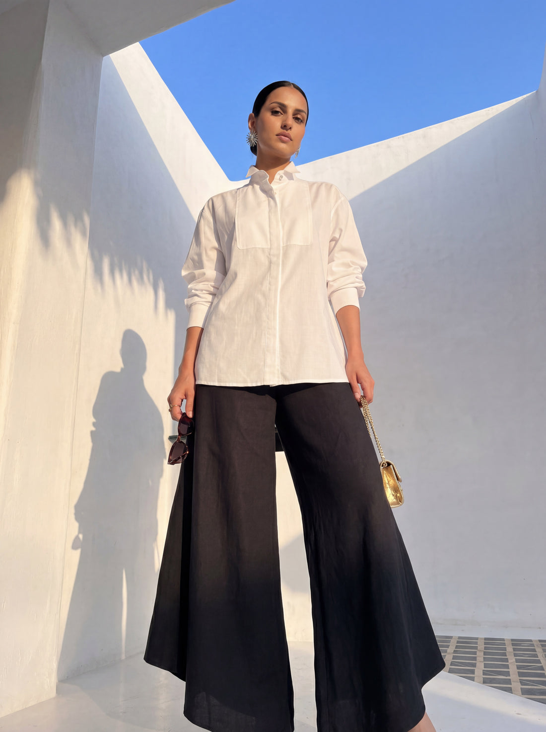 Front Open Linen Co-ord Set