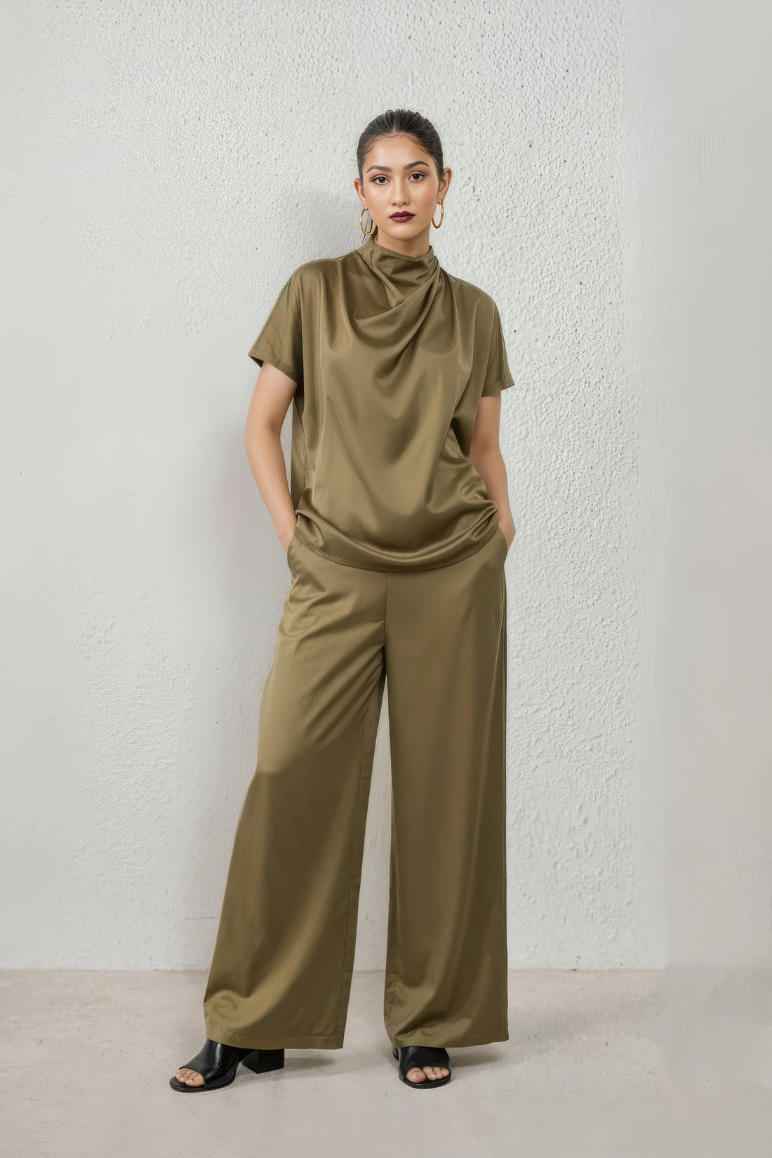 Olive Drape Set