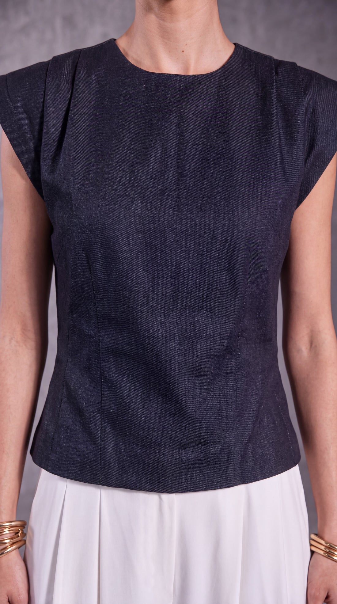 Denim Top with Pants