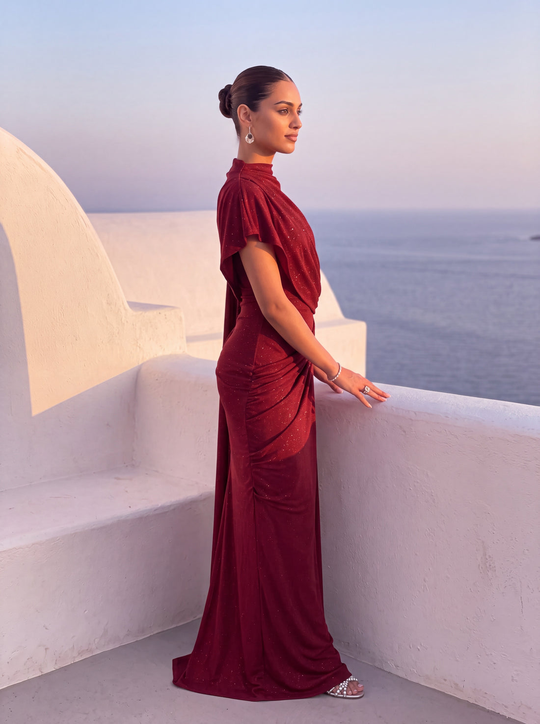 Luna Draped Saree Gown