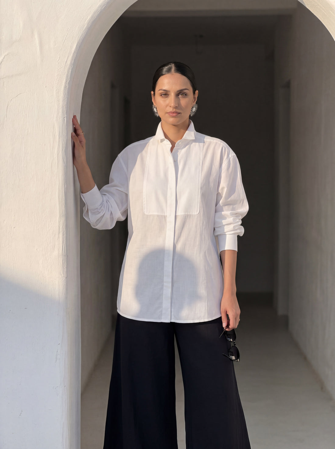 Front Open Linen Co-ord Set