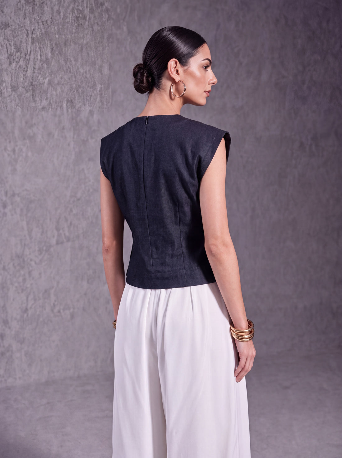 Denim Top with Pants