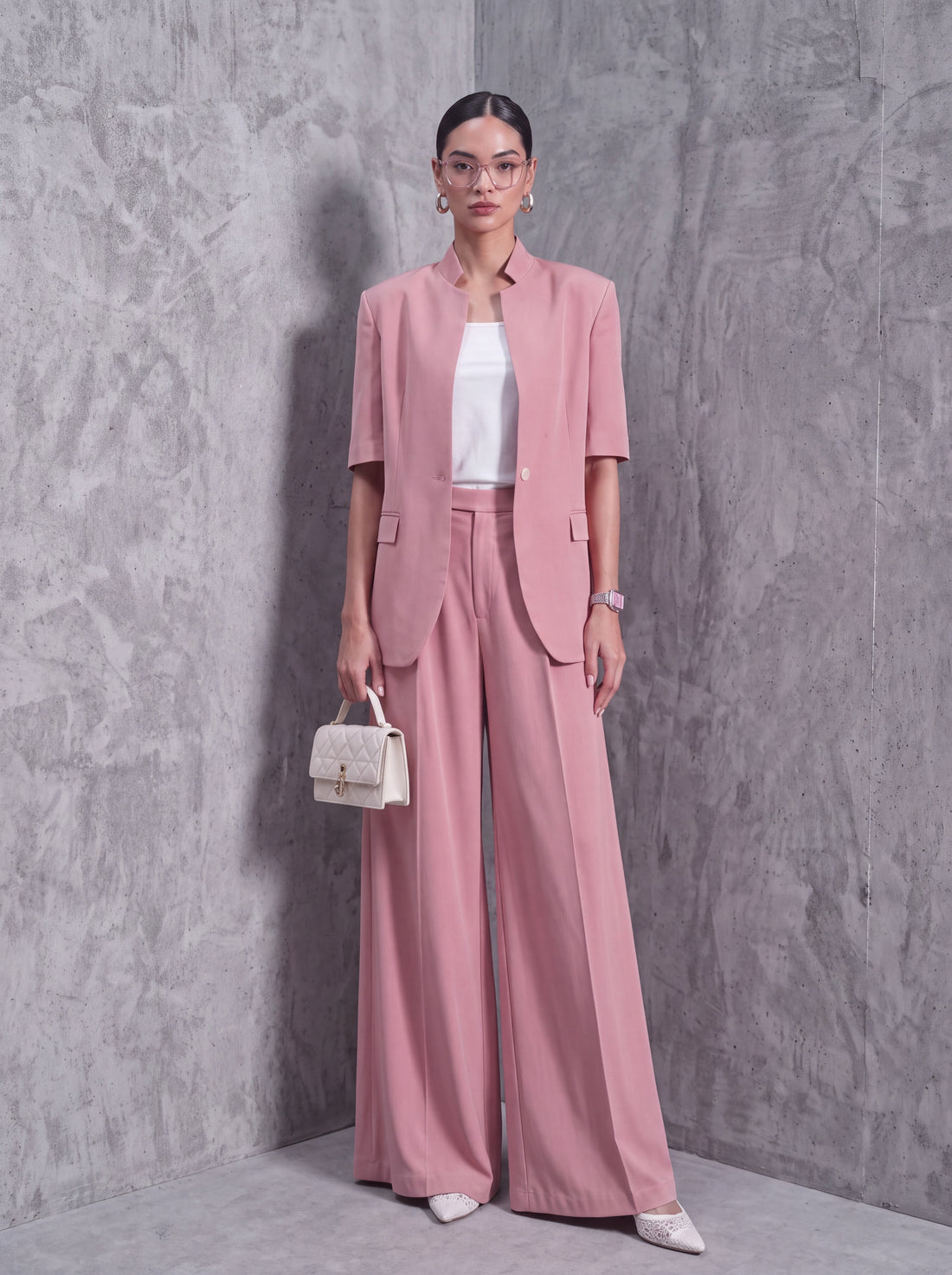 Blush Tailored Set