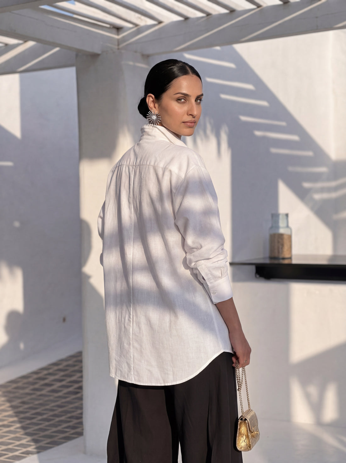 Front Open Linen Co-ord Set