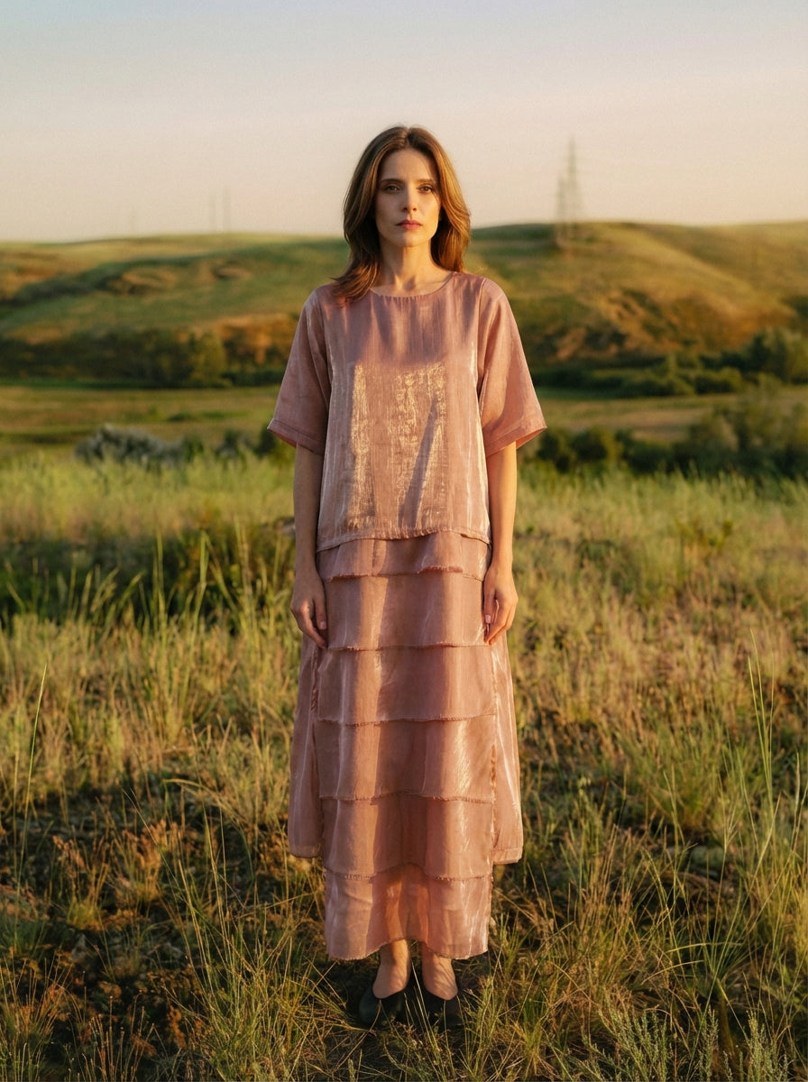 Rayon Silk Luster Dress