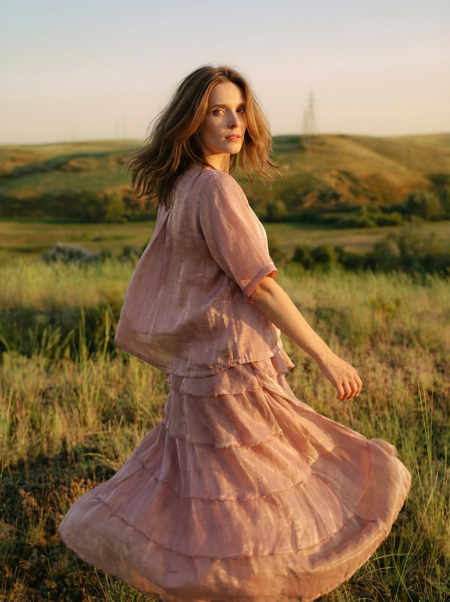 Rayon Silk Luster Dress