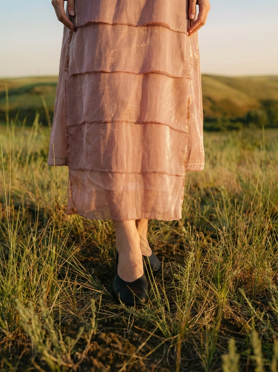 Rayon Silk Luster Dress