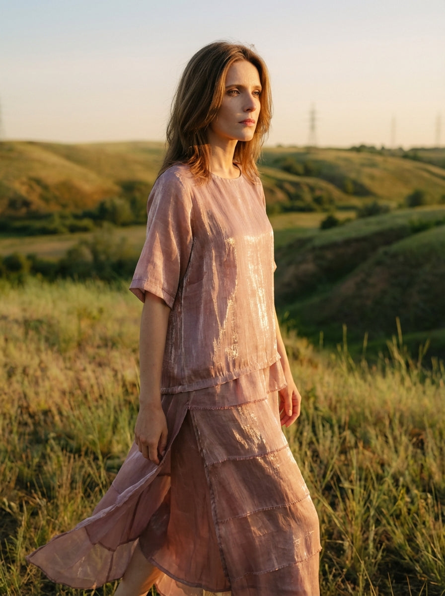 Rayon Silk Luster Dress
