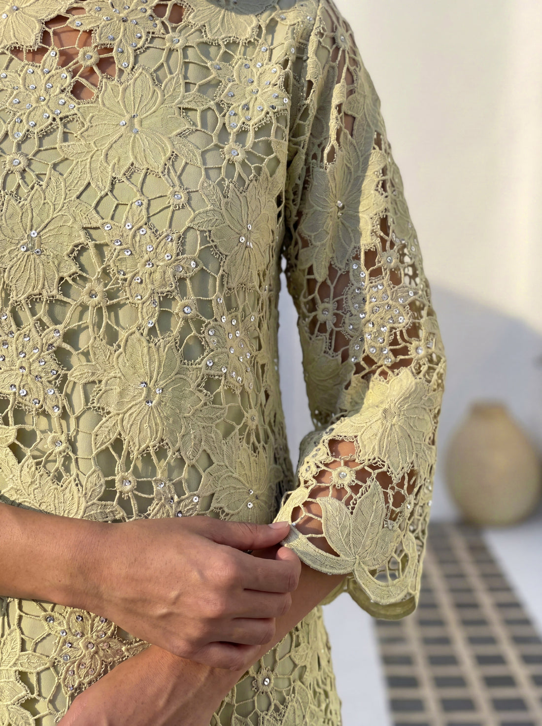 Sage Lace Co-ord Set