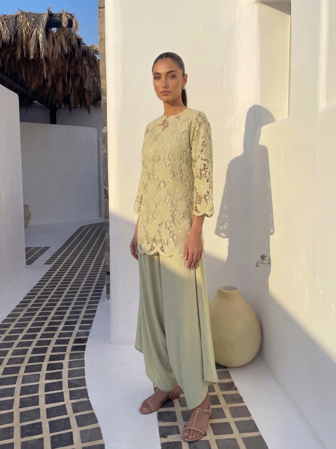 Sage Lace Co-ord Set