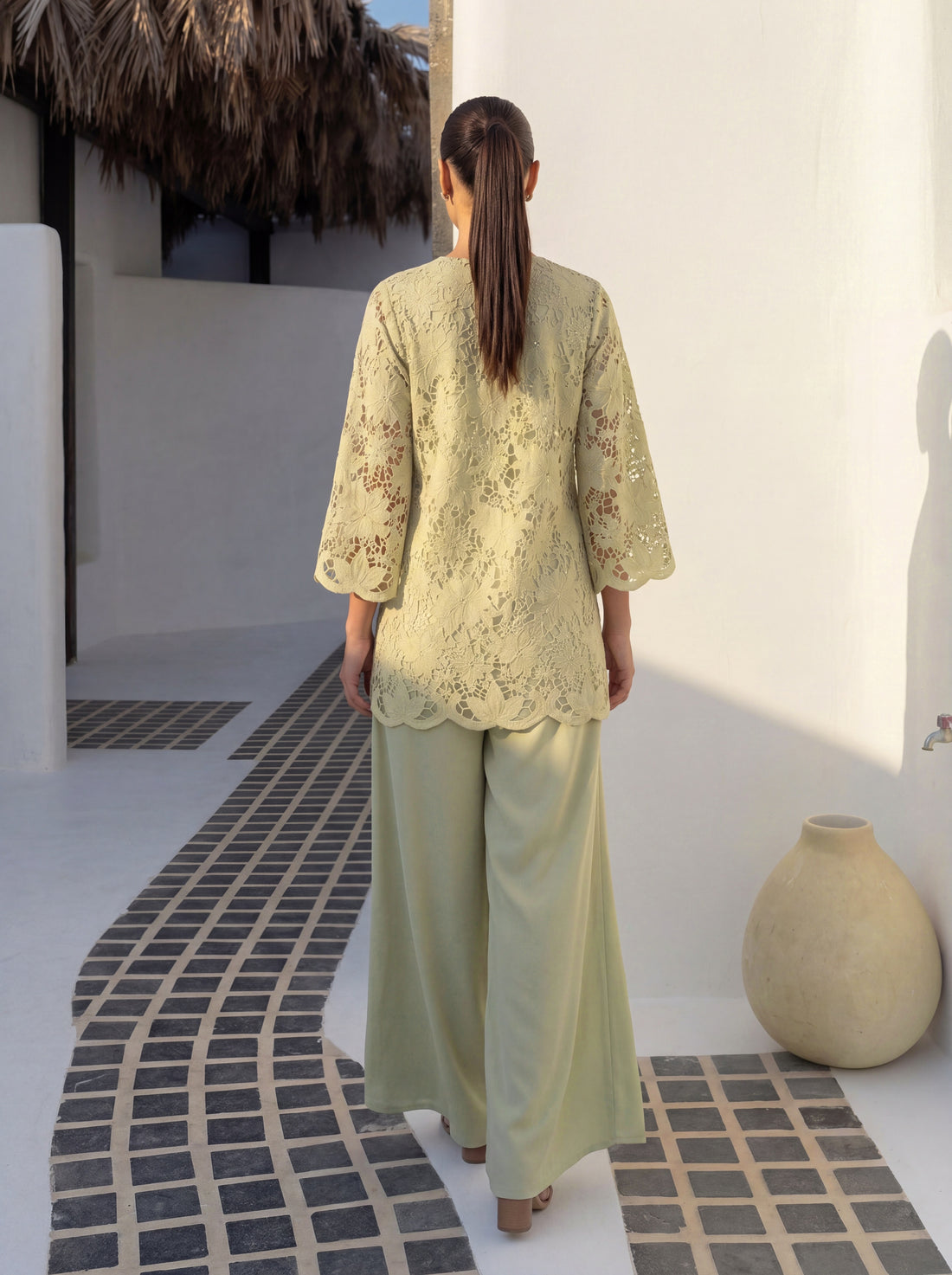 Sage Lace Co-ord Set