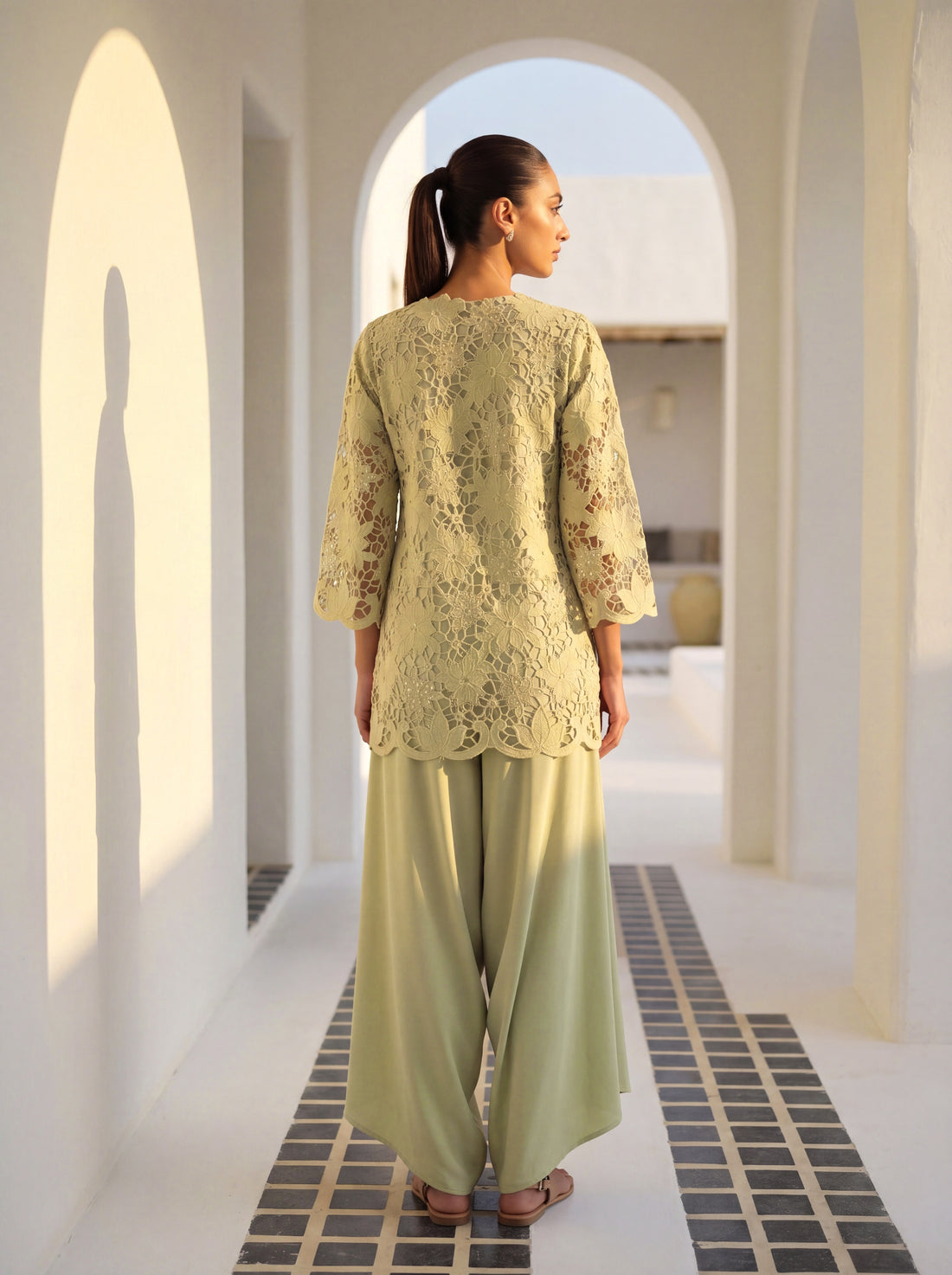 Sage Lace Co-ord Set