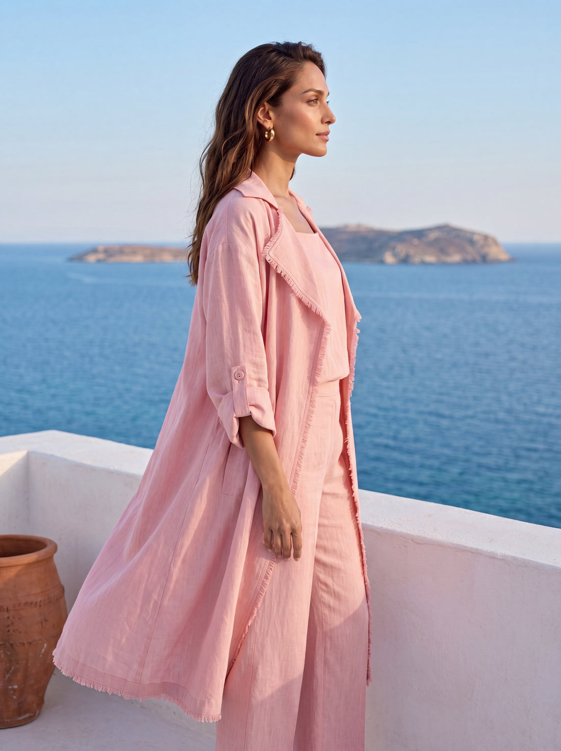 Blush Linen 3-Piece Co-ord Set