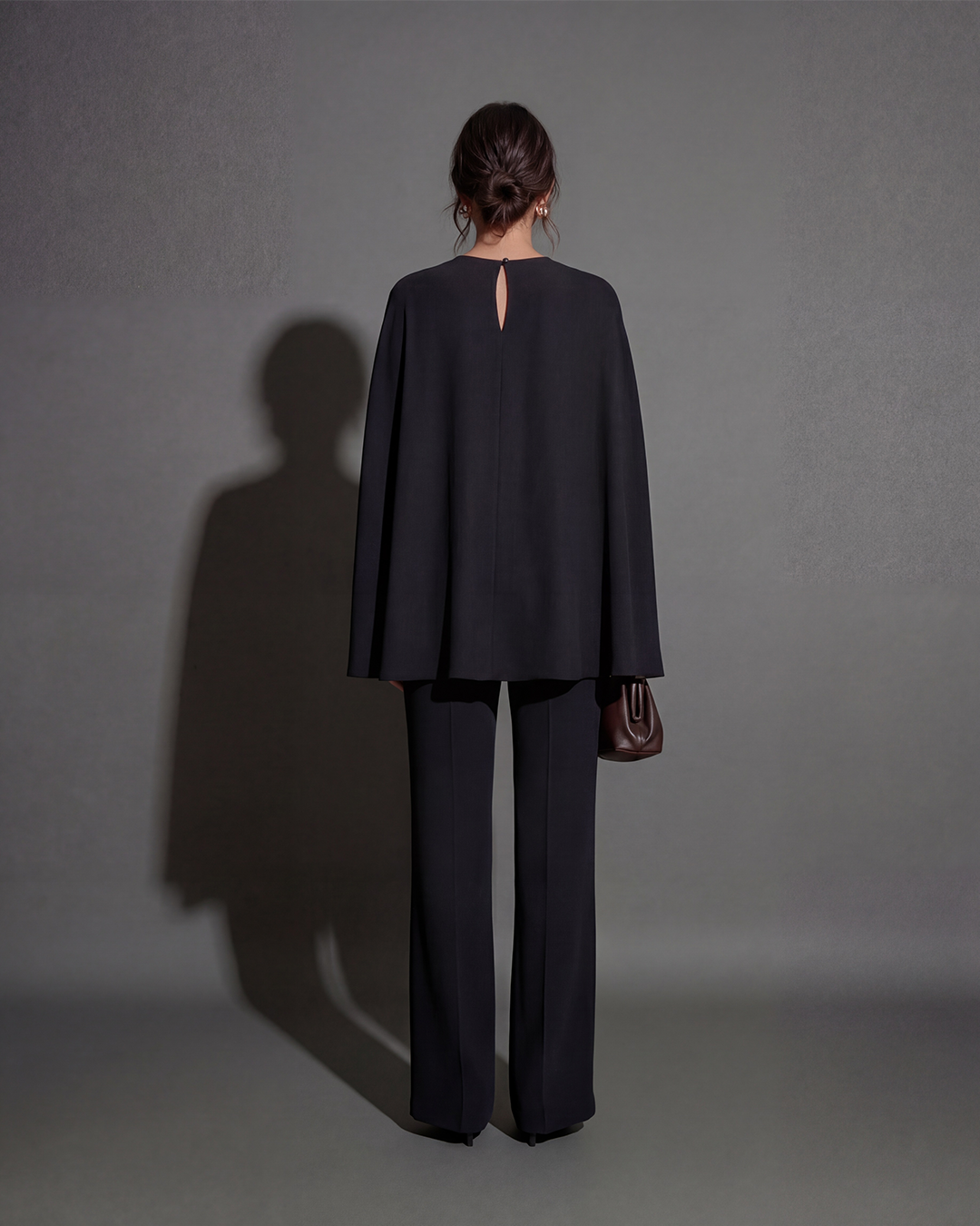 Pearl Embellished Cape Set