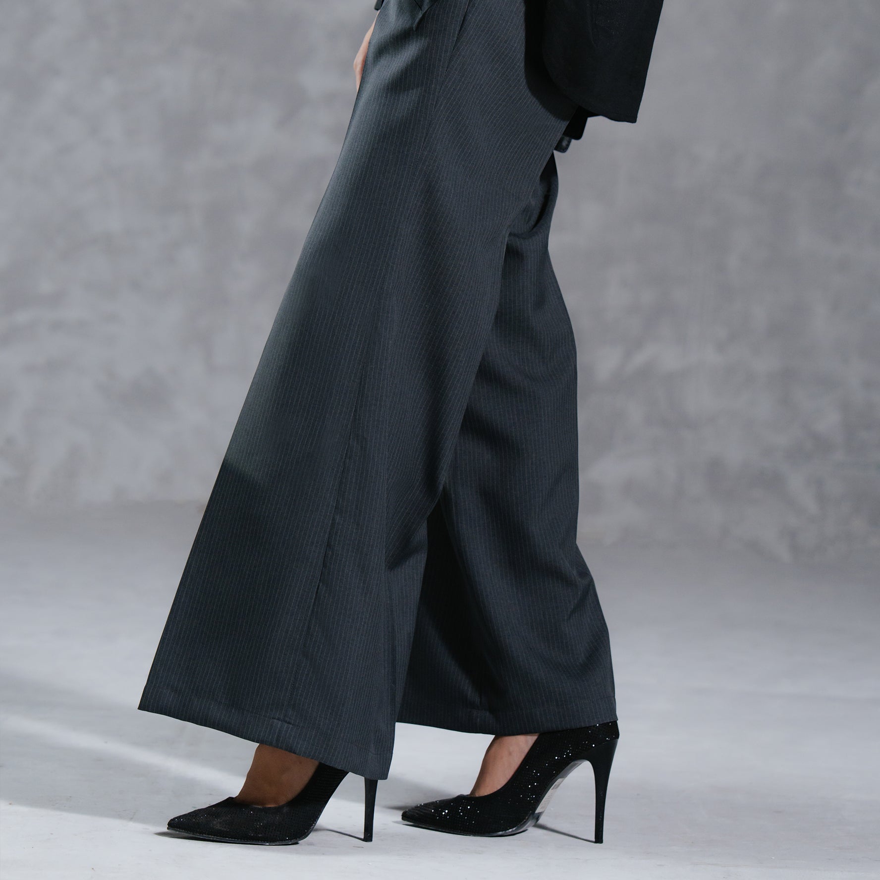 Charcoal Flared Pants