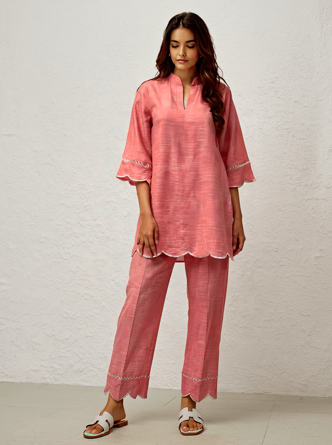 Scalloped Cotton Coord