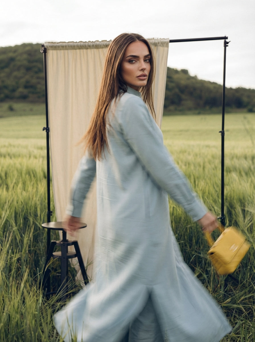 Azure Silk-Blend Set