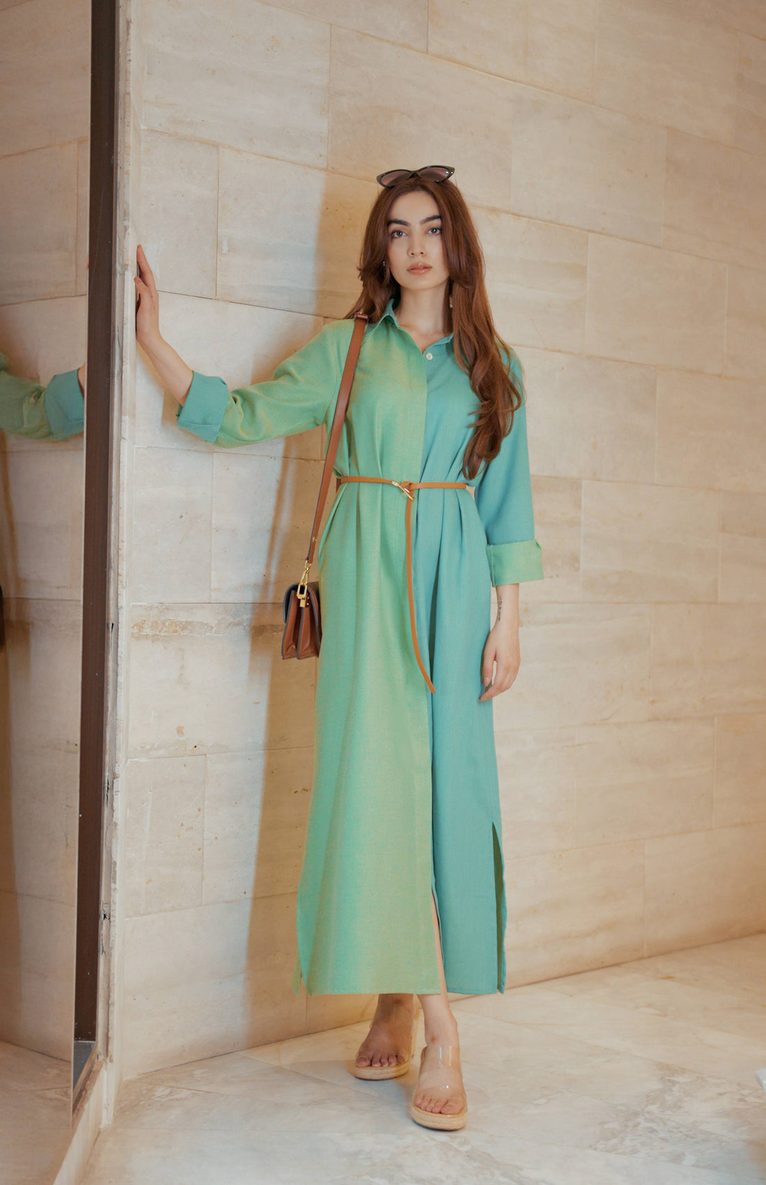 Dual-tone dress