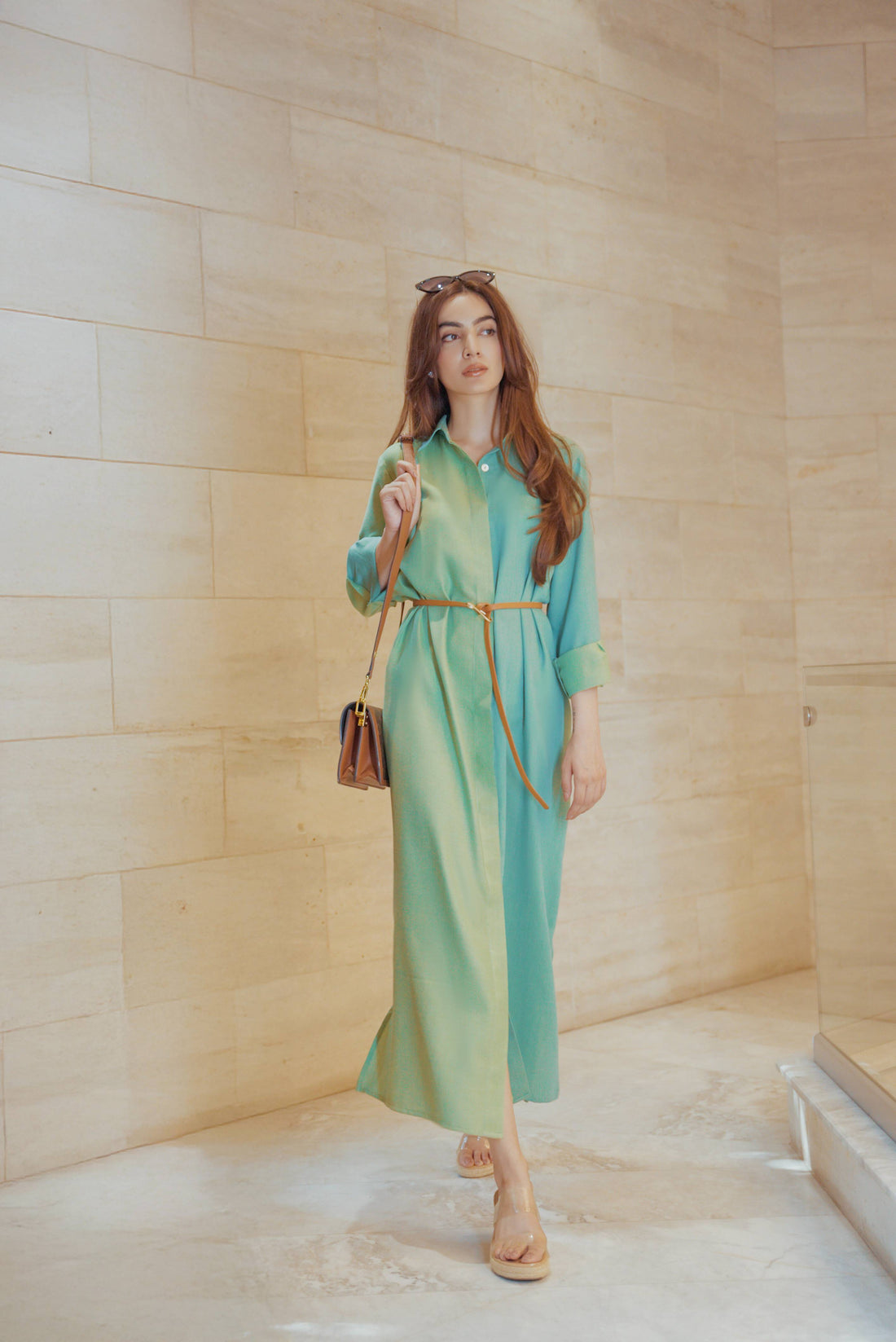Dual-tone dress